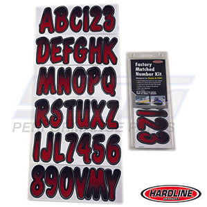 ID Sticker Kit Red / Black