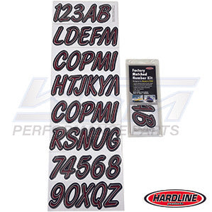 ID Sticker Kit Red / Black