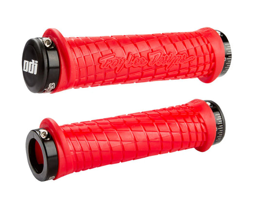 ODI/Troy Lee Designs Signature Lock-On Series Grips Red OEM# L30TLR-B