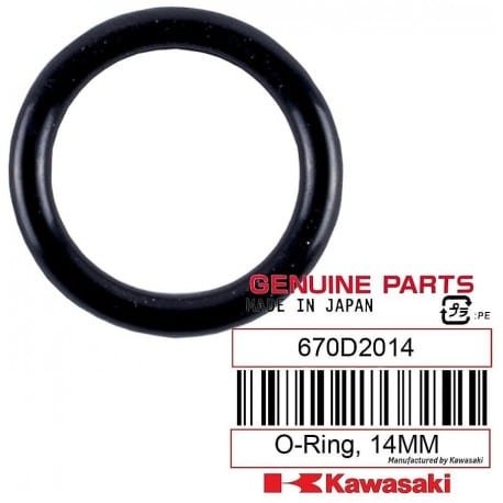 O RING,14MM, Kawasaki OEM# 670D2014